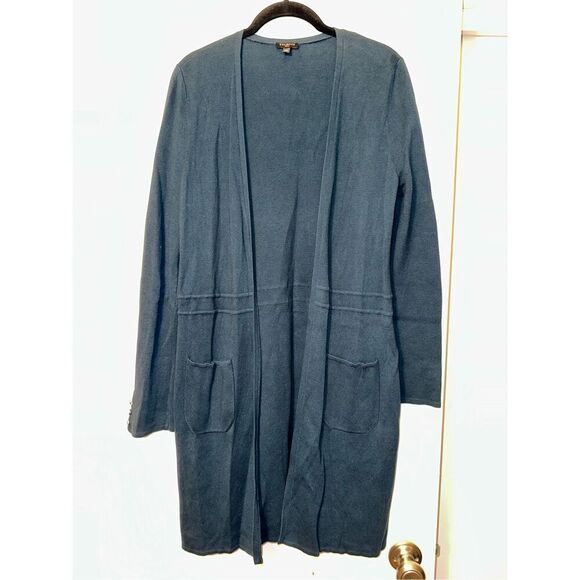 Talbots Petites Women’s Teal Green Cardigan Size Medium Petite - Picture 1 of 11